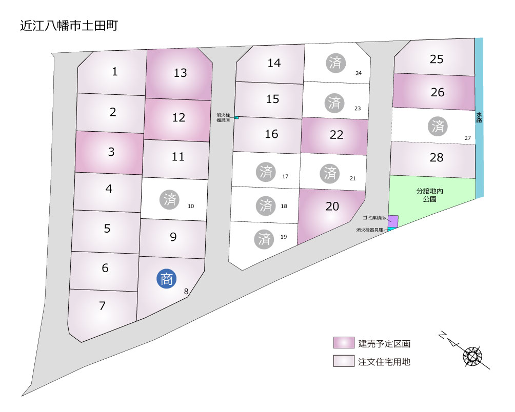 分譲区画図